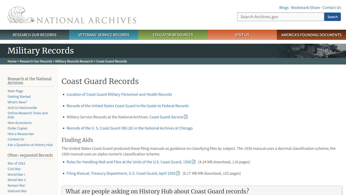 Coast Guard Records | National Archives